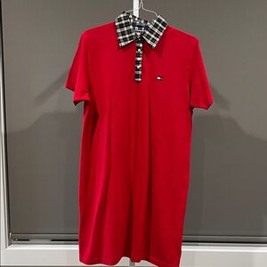 Tommy Hilfiger Plaid Collar Shirt Dress